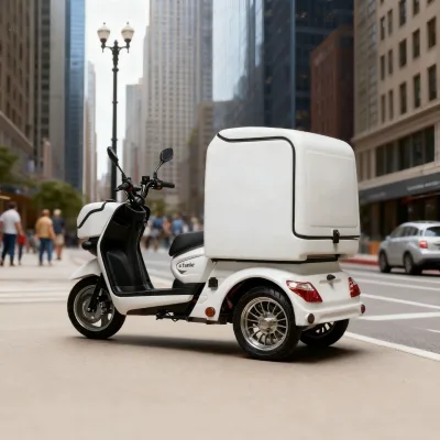 JYC L1 74V 3-Wheel Electric Motorcycle Scooter with 40-60km/h Max Speed for Commercial Delivery Use