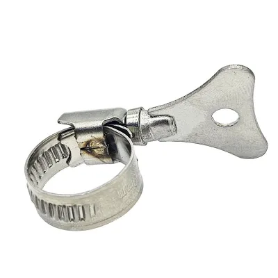 Adjustable Small Germany Gas Hose Clamp with Handle Metal Manufacturer Processing Metric System
