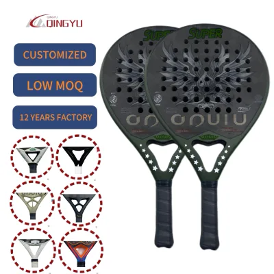 Factory Outlet 2025 Professional Custom Padel Rackets Portable Bulat Shape Paddle Racket Custom Paletas Pala De Padel