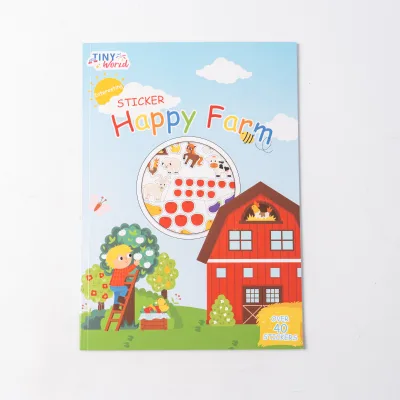 Meida Educational Reusable Sticker Activity Book for Kids Farm Animal Learning Toy Wholesale Factory Manufacturer Bulk