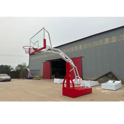 Factory Direct Height Adjustable Outdoor-Hydraulic Basketball Hoop Stand for Sale