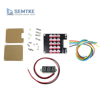 5S/6S Active Equalizer Board Balancing Board with Acrylic Shell and Voltmeter Display for Battery Supercapacitor LTO