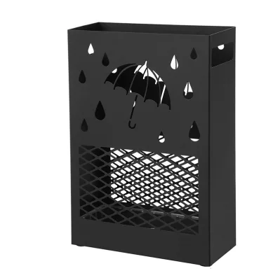 Top Pick Rectangle Modern Free Standing Metal Storage Umbrellas & Walking Canes Steel Umbrella Holder