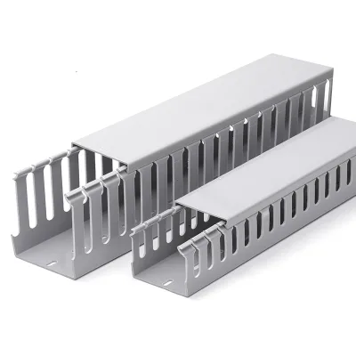 Hot Selling Large Quantity 20*15 Grey PVC Wiring Ducts Slotted Type for Efficient Wire Management Preferred Price