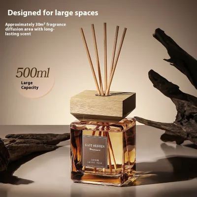 Oriental Charm 200ml/500ml Fire-Free Alcohol-Free Aromatherapy Diffuser Large-Capacity Glass Indoor Home Hotel Living Room