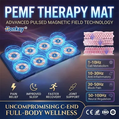Wholesale Frequency Human Vet Adjustable Soft Full Body Pulsed Pemf Physicla Therapy Portable Pemf Mat For Tissue Healing