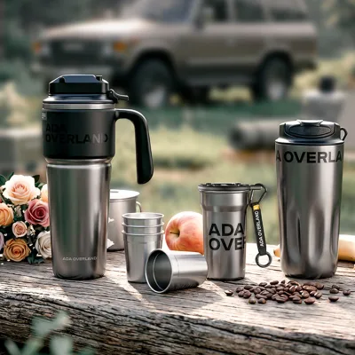 ADA OVERLAND 316 Stainless Steel Smart Insulated Cup Set Tea Water Separation Tumbler Portable Cup Gift Box Package