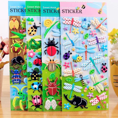 Gourmet Japanese PVC 3D Stickers Soft Cartoon Kids' Playtime Promotional Gifts Decorative Stationery Album DIY Craft