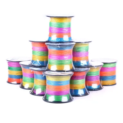 4 Braided Dali Horse Fishing Line 300M 0.16MM 18LB 5 Colors 10 Meters One Color Fishing Bait Line