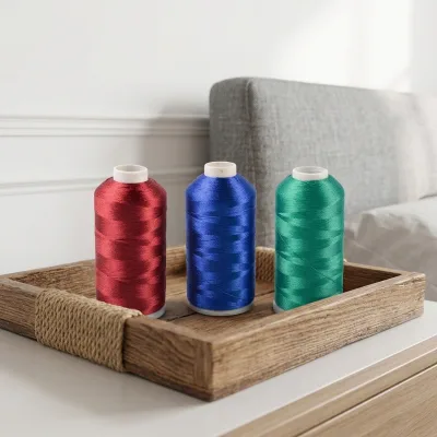 Custom Supplier Premium High Strength High Tenacity 100%Polyester Embroidery Thread 120D 150D 300D Super Soft Eco-Friendly