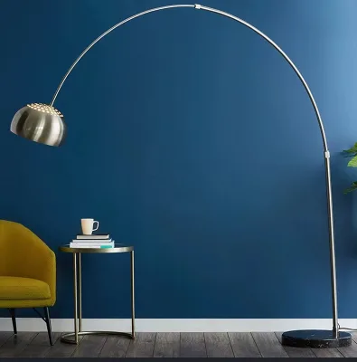 Black Color Standing Modern Floor Lamps for Living Room Decor
