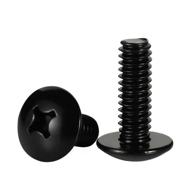 M3 M4 M5 M6 JIS B1111 Stainless Steel A2 Cross Slot Flat Head Machine Screw Quick Delivery Mushroom Head Bolt with Plain Finish