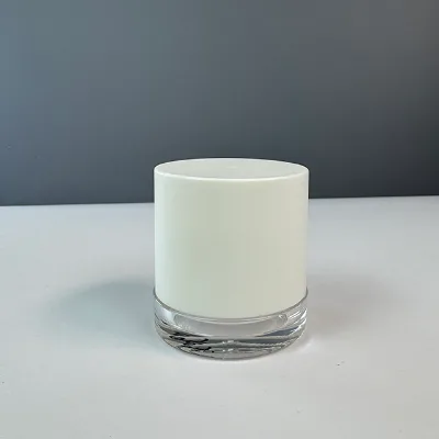 Hengjian 15g 30g 50g 15ml 30ml 50ml Double Wall Acrylic Cylinder Jar with Snap Top Cap for Eye Cream and Skincare Lotions