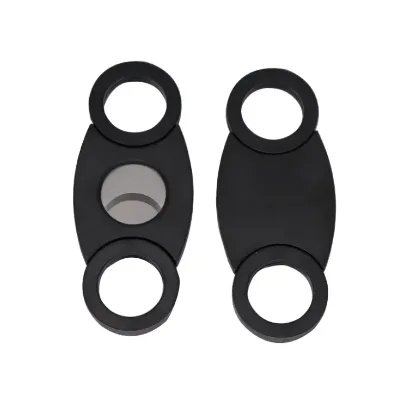 Wholesale Custom Logo Cigar Cutter Stainless Steel Blade Portable V Shape Cigar Cutting Tool for Smoking Gift