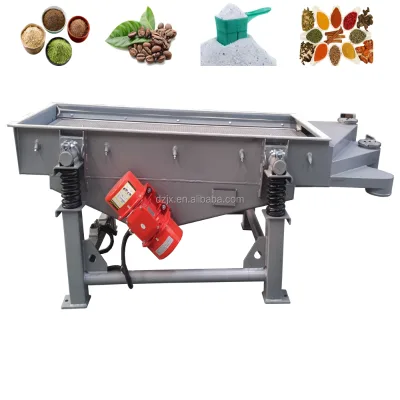 DZJX Linear Vibration Sieve Cocoa Sieving Machine with Motor 800Kg for Cocopeat Bsf Larvae and Frass Flour Purification