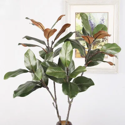 Event Decoration 116cm Artificial Magnolia Leaves Plant Centerpieces for Wedding Table Decoration