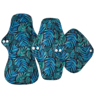 Bamboo Charcoal Fleece Inner Lady Cloth Menstrual Pads Feminine Hygiene Healthy Care Reusable Waterproof Mummy Pads for Women