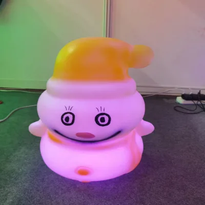 Luminous Clown Night Lamp Painted Art Color Decoration Lighting Boy Toys Cartoon Motif Light Baby Birthday Gift