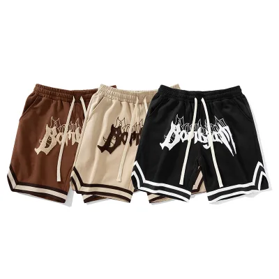 OEM Logo New Mens Fleece Running Jogger Custom French Terry Plain 100% Cotton Sports Sweat Shorts Men
