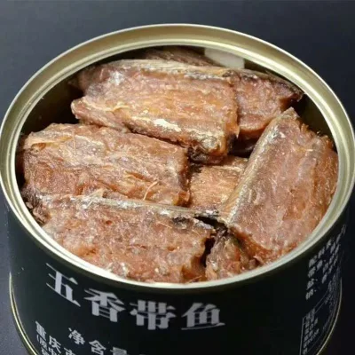 Five-Spice Ribbonfish Canned Food 300g Salt-Preserved Fish Fillets with Savory Five-Spice Flavor Ready-to-Eat