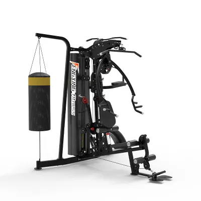 Gym Three Person Station with Lat Pull Down Machine Gym Equipment DY-8001 Multi-functional Training Home Fitness Unisex FENGXING