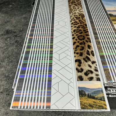 Cheap Hot Stamping PVC Wall Panel Flower UPVC Ceiling Panels White PVC Panel Factory in China