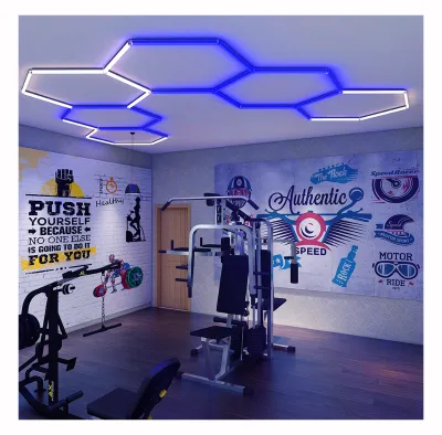 HanYin DIY Ambient Lighting Car Night Club Gym Garage Lamp Rgb Hexagonal Led Light