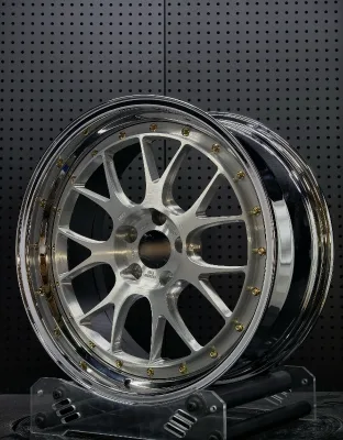 LM R Brushed Clear Face Polished Lip 2 Piece Rims 5x112 5x120 for BMW E92 G80 F80 M3 F82 G82 M4 Wheels