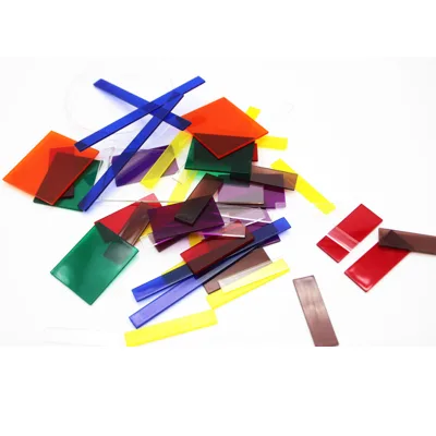PuzzleBased Plastic Math Manipulatives Transparent Fraction Factory Set of 51 Pcs for Students Learning Tools Classroom Learning