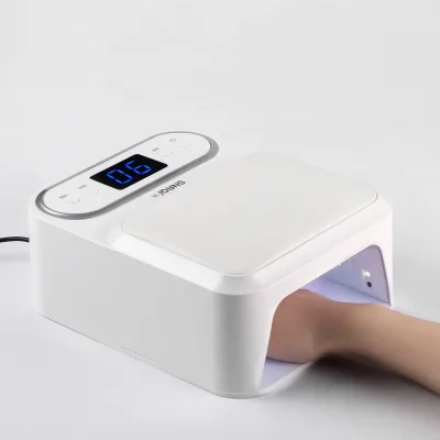 T9 New Arrival Manicure Hand Rest Pillow Lamp 48w Large Space for Two Hands Faster Cure Nail Dryer