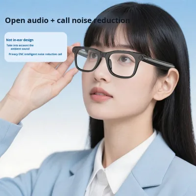 Source Manufacturer AI Intelligent Translation AR Glasses PC+ABS Frame 4K High-definition Photo Anti-shake Camera for Live