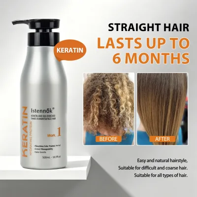 Free Formaldehyde Hair Restoring Keratin Treatment Hydrating Protein Type Repairs Damaged Hair Blowout Keratin for Coarse Hair