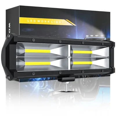 DXZ COB LED Light Bar 72W 9-Inch for Car/Truck/SUV/ATV-12V/24V Retrofit/Upgrade 1-Year Warranty