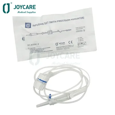 Medical Disposable Sterile Y Site IV Infusion Giving Set With150ml Tube Luer Lock Connector
