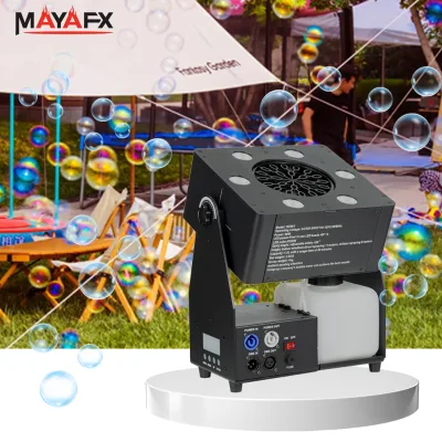 Electric Aluminium Customized Colorful Smoke Bubble Machine with 6CH DMX512 & Remote Control for Stage Outdoor Wedding Parties
