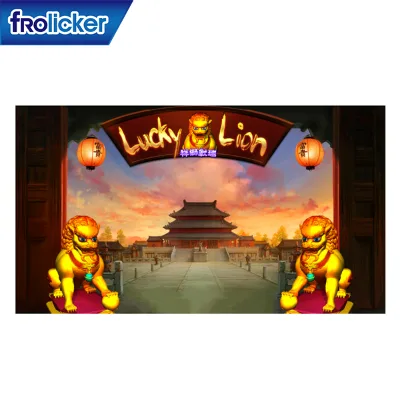 Hot FRO Lucky Lion Arcade Game PCB Board Dual Screen 5 Reels 9 Lines Coin Operated Plastic Gaming Machine Multi-Language Support