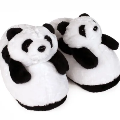 Kawaii Panda Slippers Cotton Slippers Plush Custom Stuffed Slippers for Christmas Gift