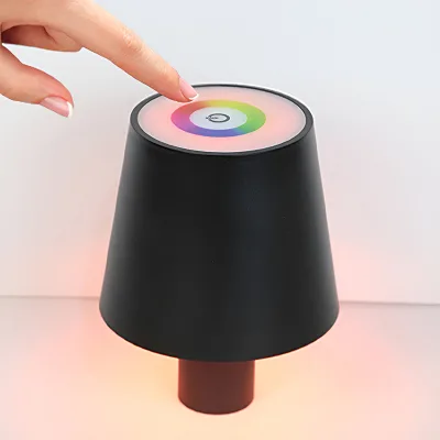 New 3 Color Stepless Dimming Rechargeable Wine Bottle Lights Touch LED Wine Bottle Wireless Bottle Lamp