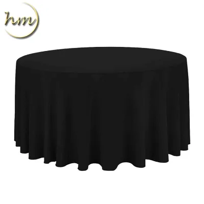 Factory Price Beautiful Wedding Black Hotel Tablecloth