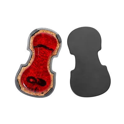 High-Grade Gold Flakes Resin Low Dust High Sensitivity Round Rosin With Wood Box for Violin Viola and Cello Bow Horsehair