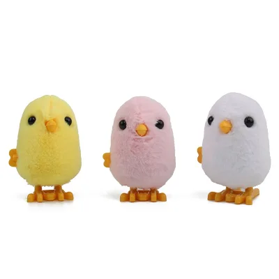 Easter Wind up Toys Novelty Chicken Hopping Toy Easter Egg Hunt Basket Stocking Stuffers Party Favors Jumping Toy for Kids