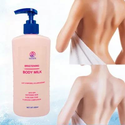 Private Label Bleaching Skin Whitening Lightening Body Milk Lotion Cream Niacinamide Whitening Body Lotion Set for Black Skin
