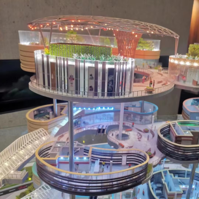 Lighting System City Planning and Construction Building Layout Scale Model Making Miniature Architecture Building Model