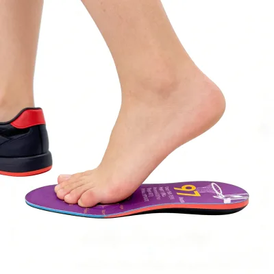 Orthotic Arch Support Plantar Fasciitis Flatfoot Running Insoles Feet Pad Damping Comfortable Insoles for Men Women Support High