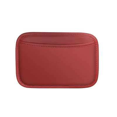 New Leather Car Organizer Adhesive-Style Multi-Compartment Storage Bag for Driver/Passenger Side Center Console