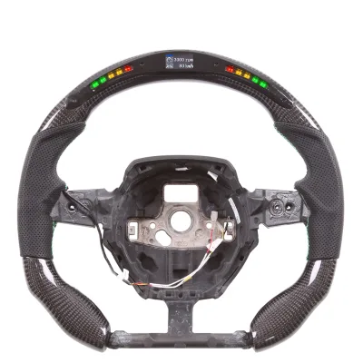 LED Smart Carbon Fiber Steering Wheel Compatible With Lamborghini Huracan Lp610 Car Steering Wheel Carbon Fiber