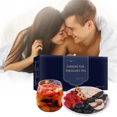 Dark Tea Maca Ginseng Blended Man Health Sexual Energy Boost Raw Tea in Various Packings Bags Boxes Cups Bottles