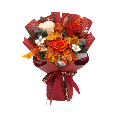 Customized Graduation Birthday Gifts Women Mother's Day Mom Wife Valentine's Day Eternal Preserved Flower Bouquet Long Lasting
