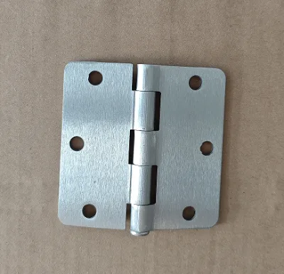Best Selling Door Hinge Suitable for Interior Door and Furniture 1/4" Radius Round Corner Brushed Nickel Cabinet Window Hinges