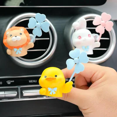 Creative Cartoon Car Perfume Air Outlet Aromatherapy Fragrance Decorations for Summer Car Gifts Ornament